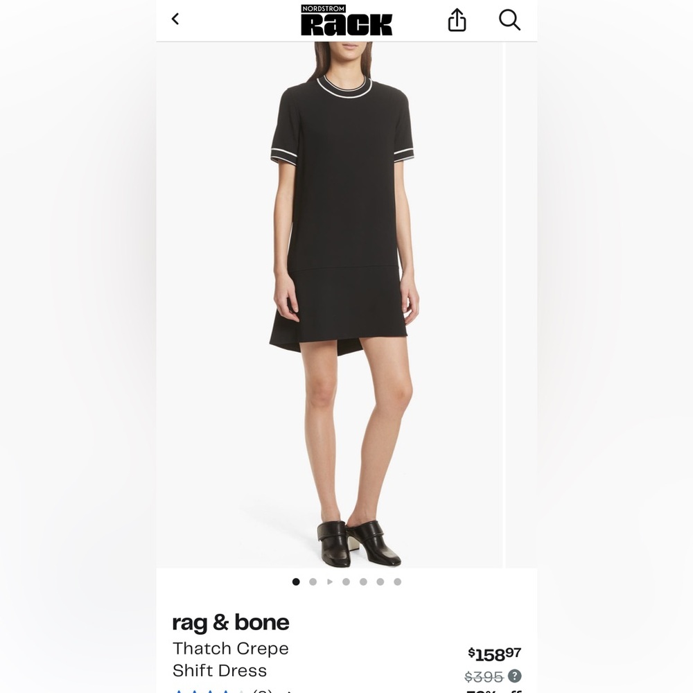 rag & bone Black A-Line Dress - Like New!